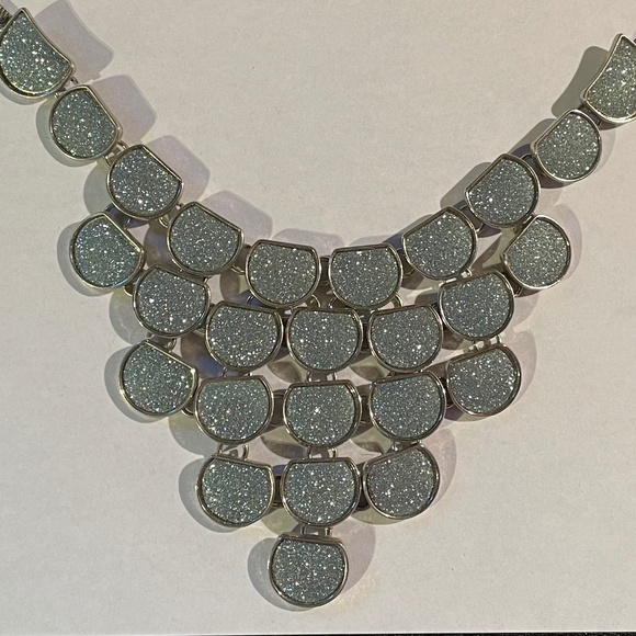 Bib Necklace - Icy Blue - Picture 1 of 7